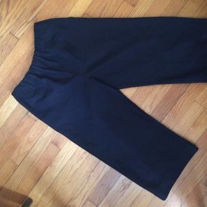 COS navy wide-leg pants small
